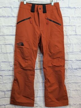 The North Face Men's Rust Orange Ski/Snow Pants - Size X-Small